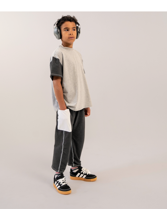 Two-Tone Capri Pants